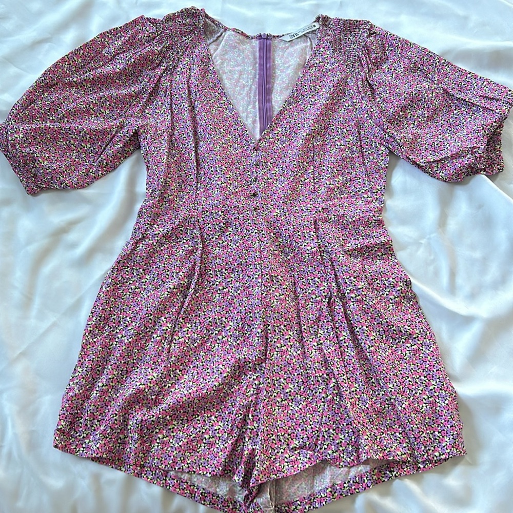 Zara Floral Jumpsuit- L